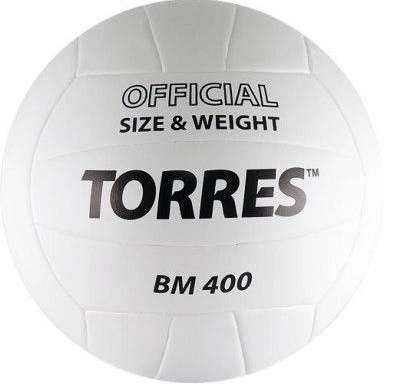 Мяч для волейбола Torres BM400 р.5 белый-черный